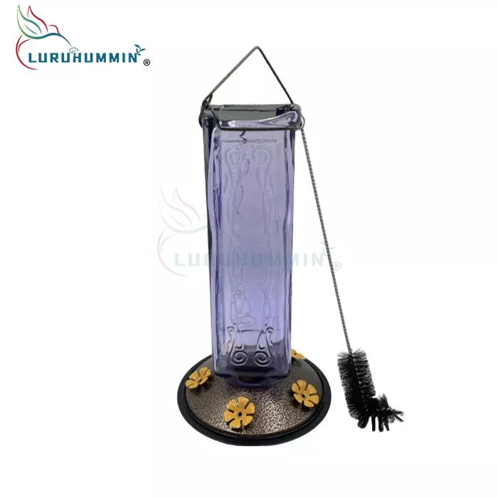 Blowed Glass Bird Feeder