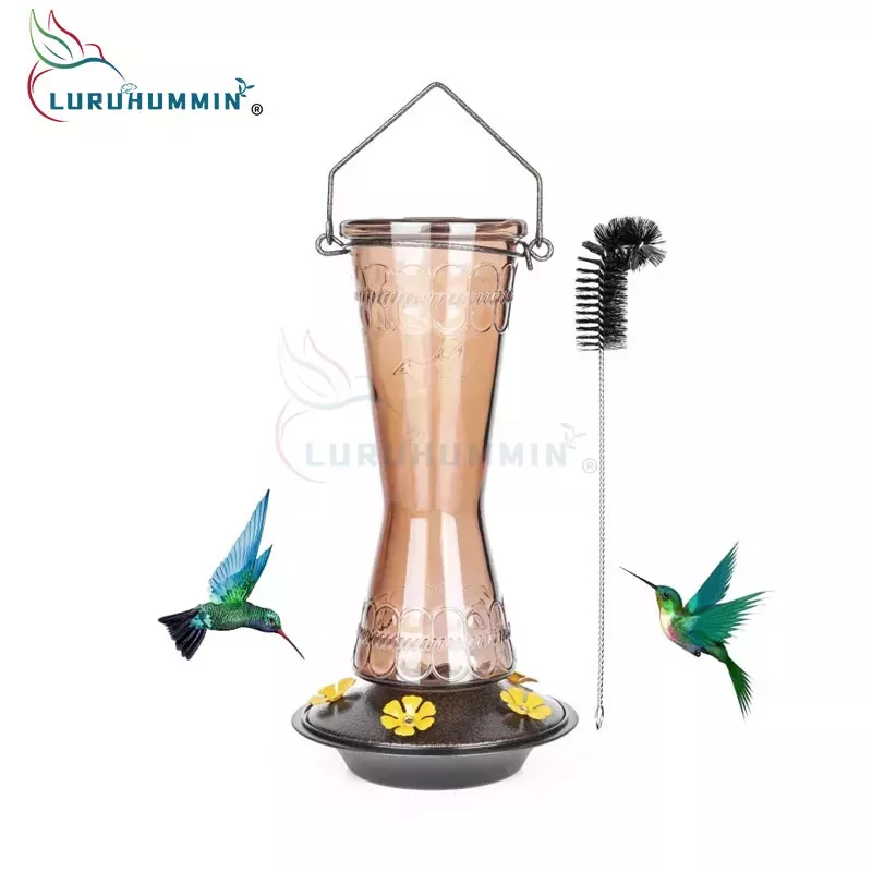 Glass Bottle Bird Feeder